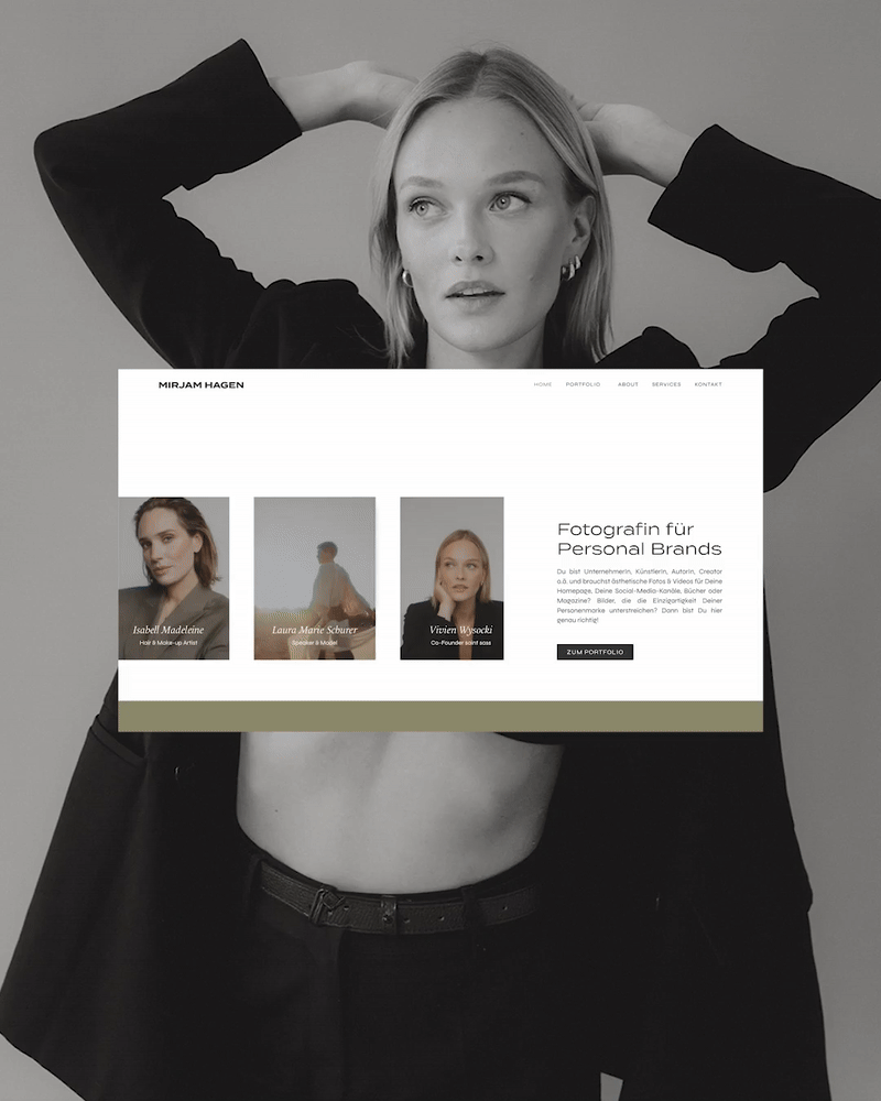 Mirjam Hagen Portfolio Webdesign