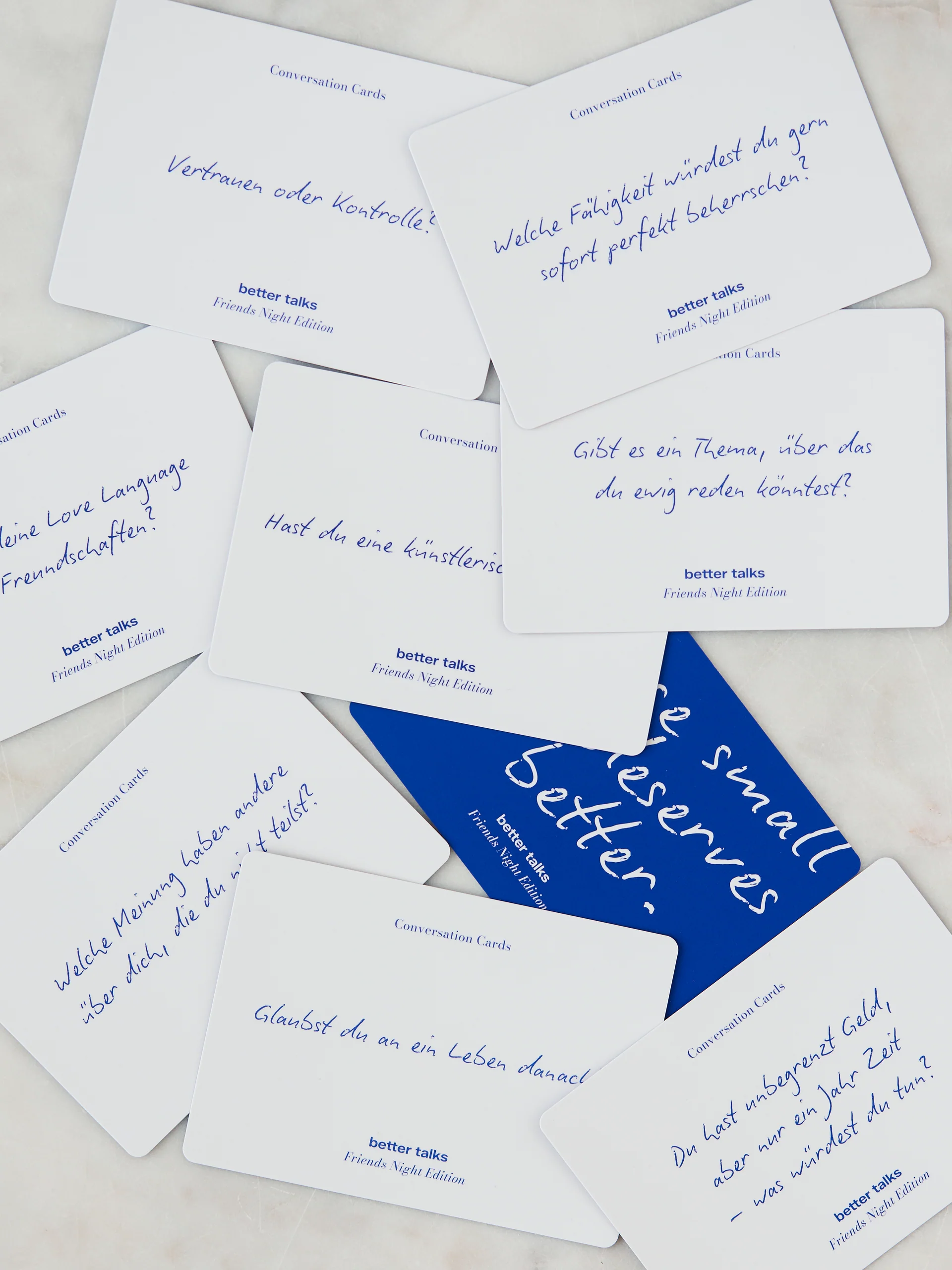 better talks Fragekarten Branding